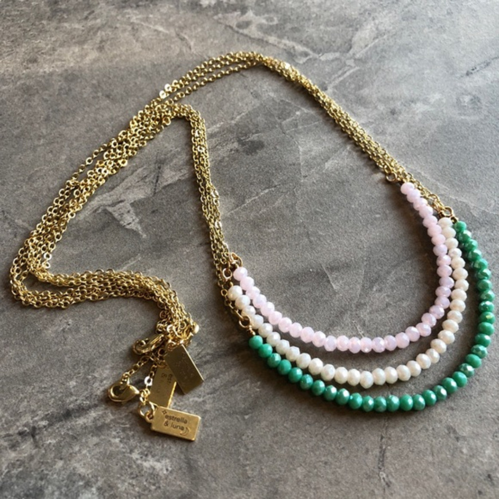 Long Boho Layering Necklace--USA Made